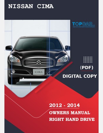 nissan cima 2012 2013 2014 owners manual in english